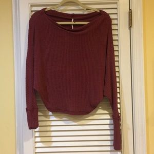 Free People maroon sweater